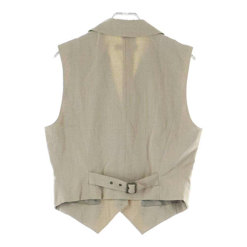 Max Mara(マックスマーラ) セット ナイロン混ウール ノーカラー3B テーラードジャケット テーラードカラー 5B ベスト ベージュ レディース 36