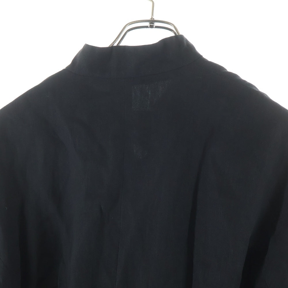 Max Mara(マックスマーラ) リネン 1B ハーフスリーブ 5分袖 テーラードジャケット ブラック レディース 38