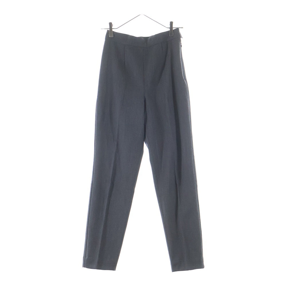 Weekend Max Mara(ウィークエンド マックスマーラ) ウール ノータック サイドジップ スラックスパンツ グレー レディース 36