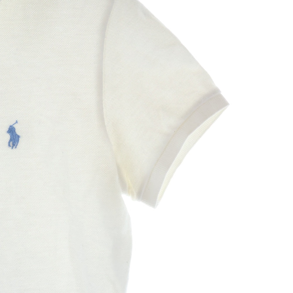 RALPH LAUREN(ラルフローレン) ワンポイントロゴ刺繍 半袖ポロシャツ ホワイト XS
