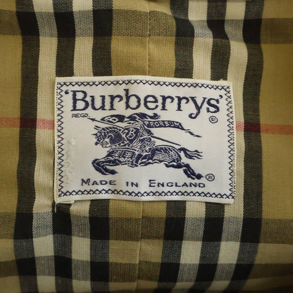 BURBERRYS(バーバリーズ) 裏地ノバチェック総柄 コットン トレンチ ロング コート ベージュ