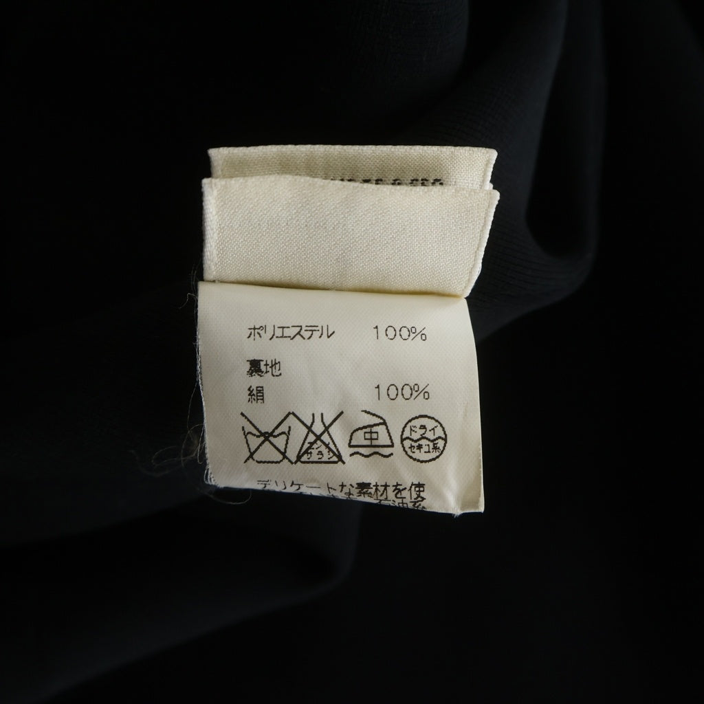 HERMES(エルメス) マルジェラ期 ノーカラー テーラード ジャケット ブラック レディース