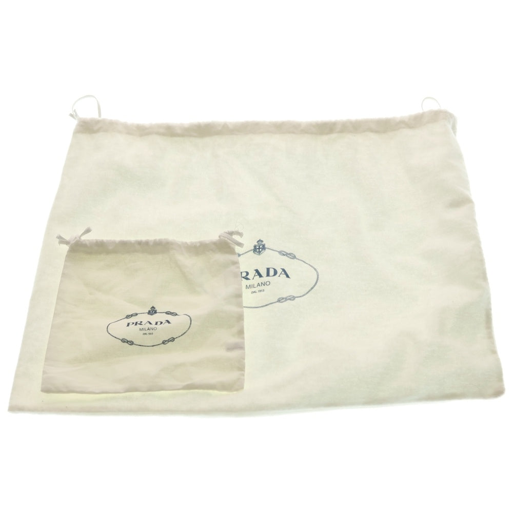 PRADA(プラダ) プラダ キルティング シープファー ショルダーバッグ カード 袋 レディース