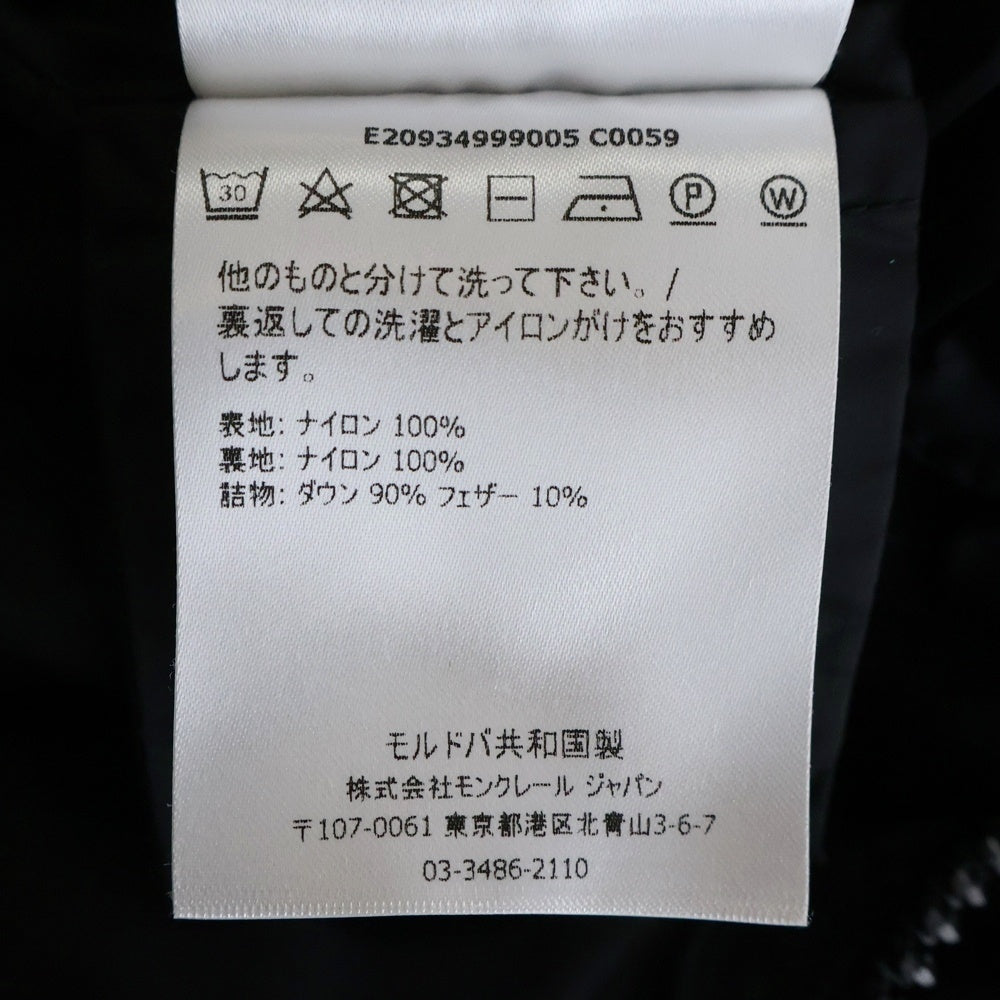 MONCLER(モンクレール) 19AW MIRIERON ミリエロン ハイネックナイロンダウンコート ジャケット レディース ブラック E20934999005