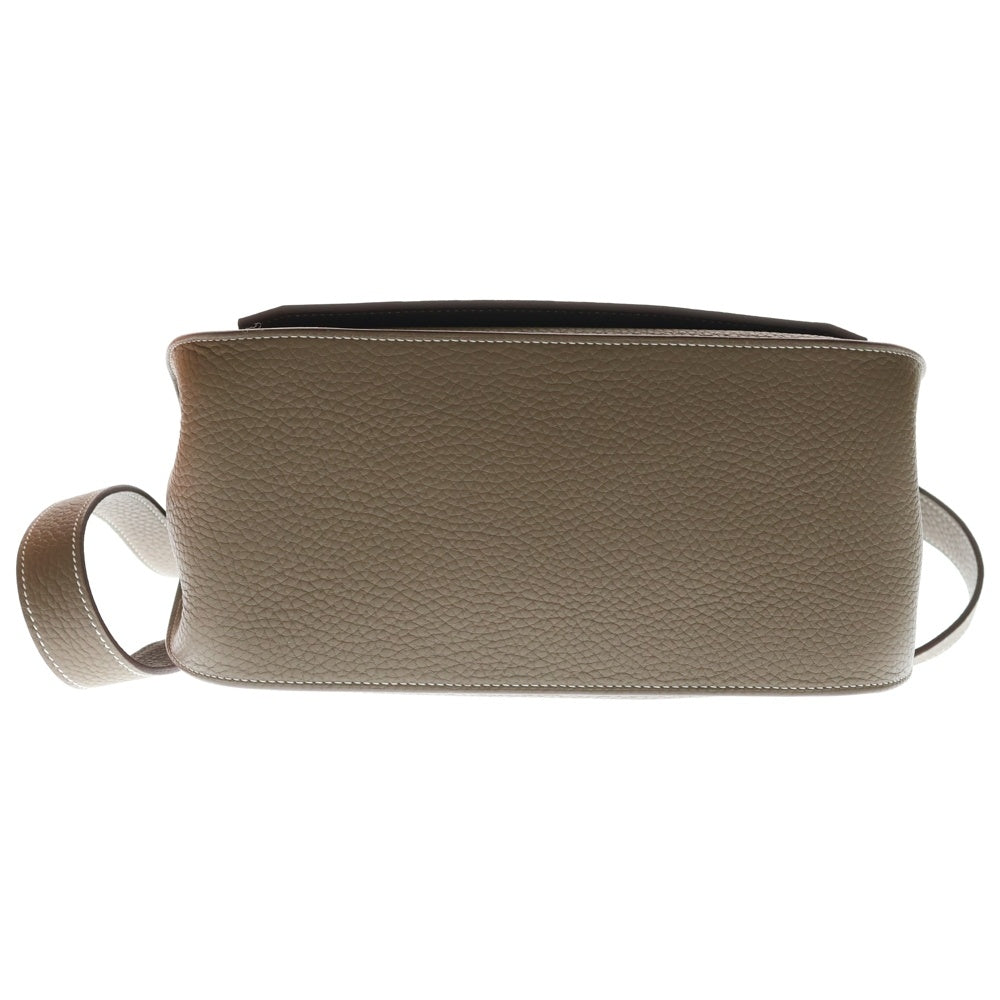HERMES(エルメス) ジプシエール28 エトゥープ トリヨンクレマンス レザー ショルダーバッグ シルバー金具 ベージュ B刻印 箱/袋 レディース