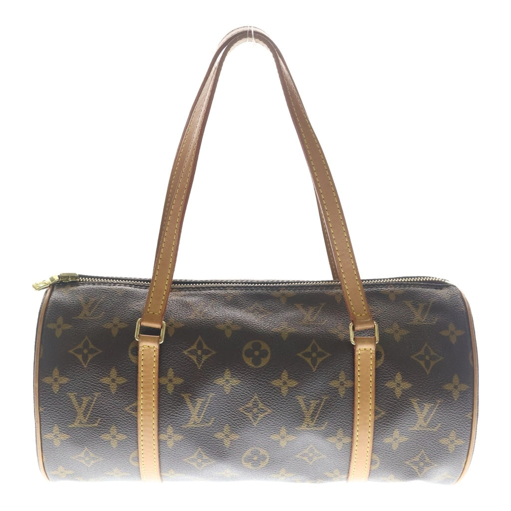LOUIS VUITTON(ルイヴィトン) パピヨン30 モノグラム PVC レザー ハンドバッグ ゴールド金具 ブラウン M51365 M51365 袋 レディース
