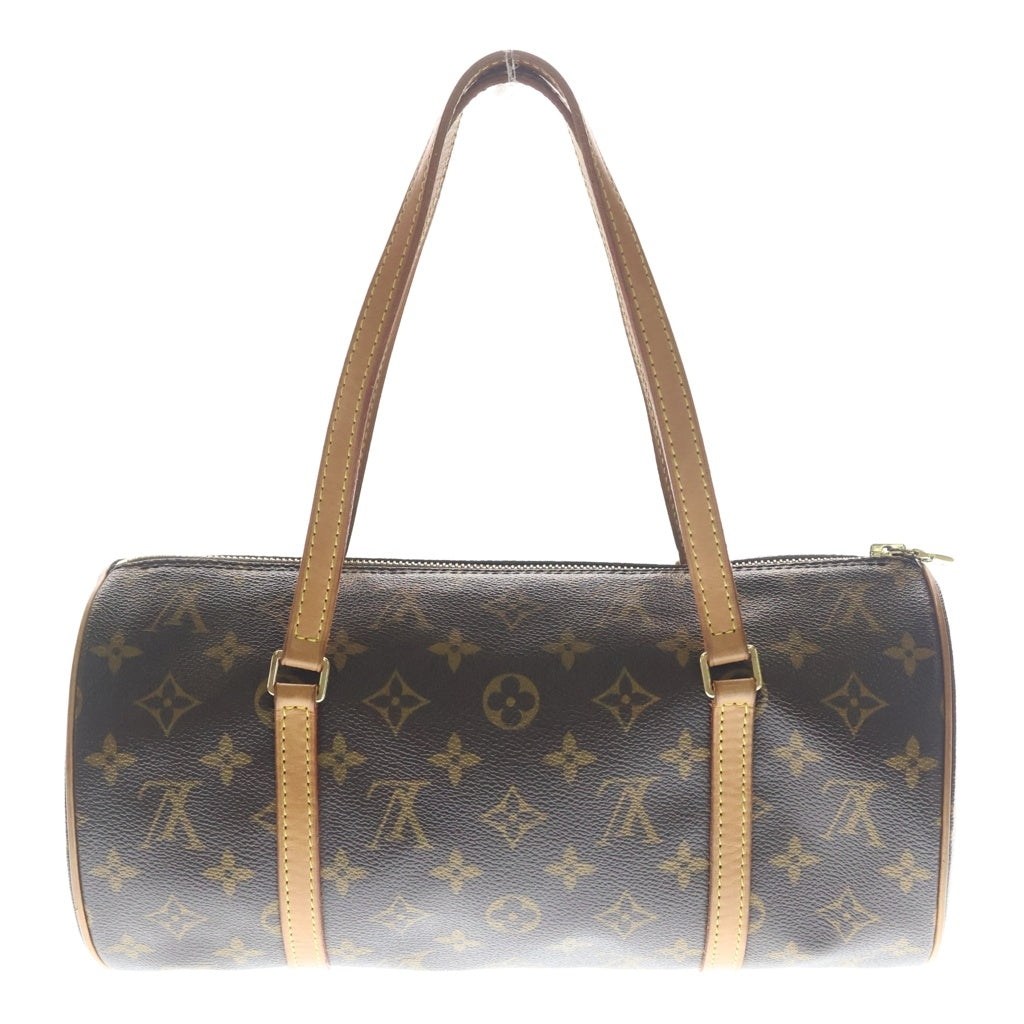 LOUIS VUITTON(ルイヴィトン) パピヨン30 モノグラム PVC レザー ハンドバッグ ゴールド金具 ブラウン M51365 M51365 袋 レディース