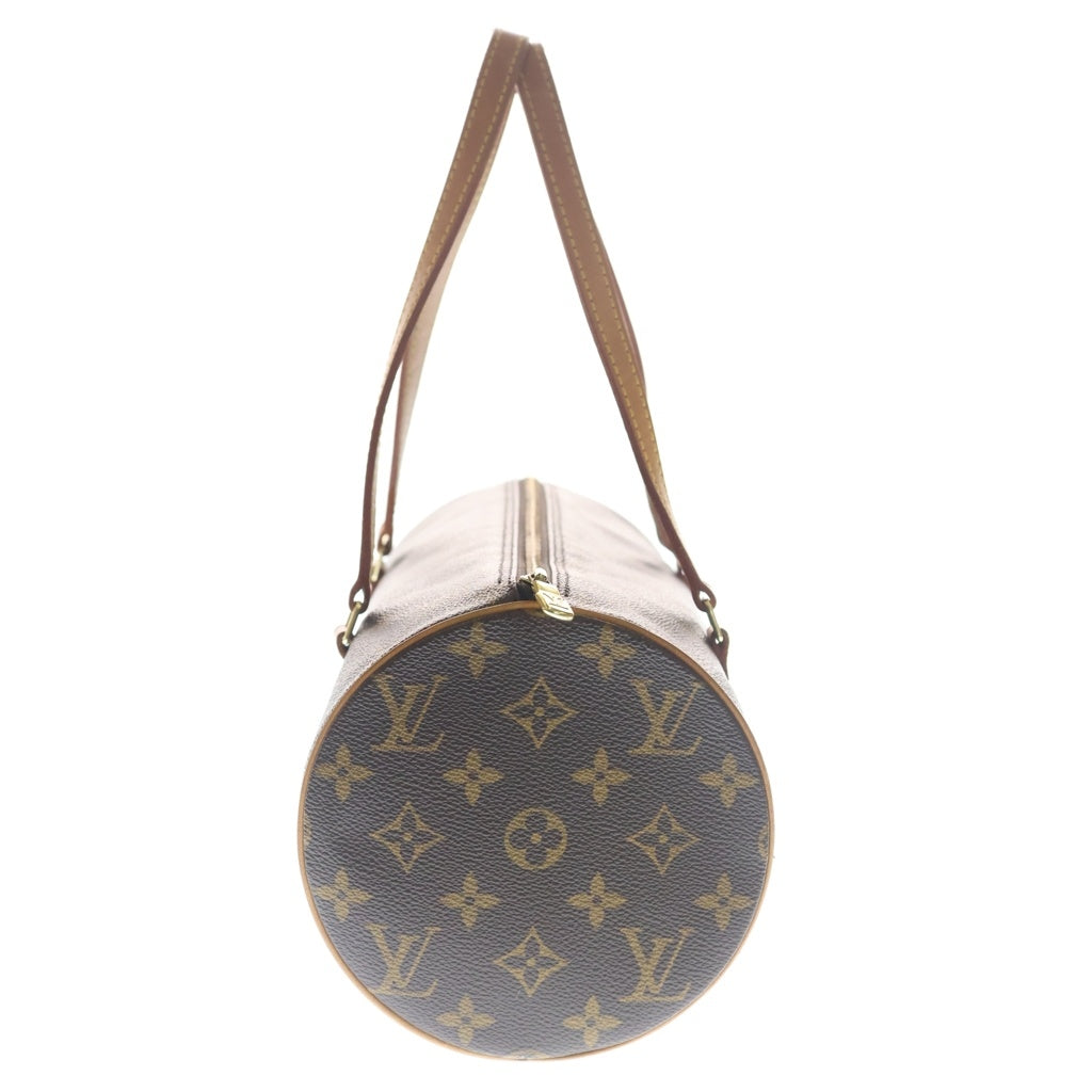 LOUIS VUITTON(ルイヴィトン) パピヨン30 モノグラム PVC レザー ハンドバッグ ゴールド金具 ブラウン M51365 M51365 袋 レディース