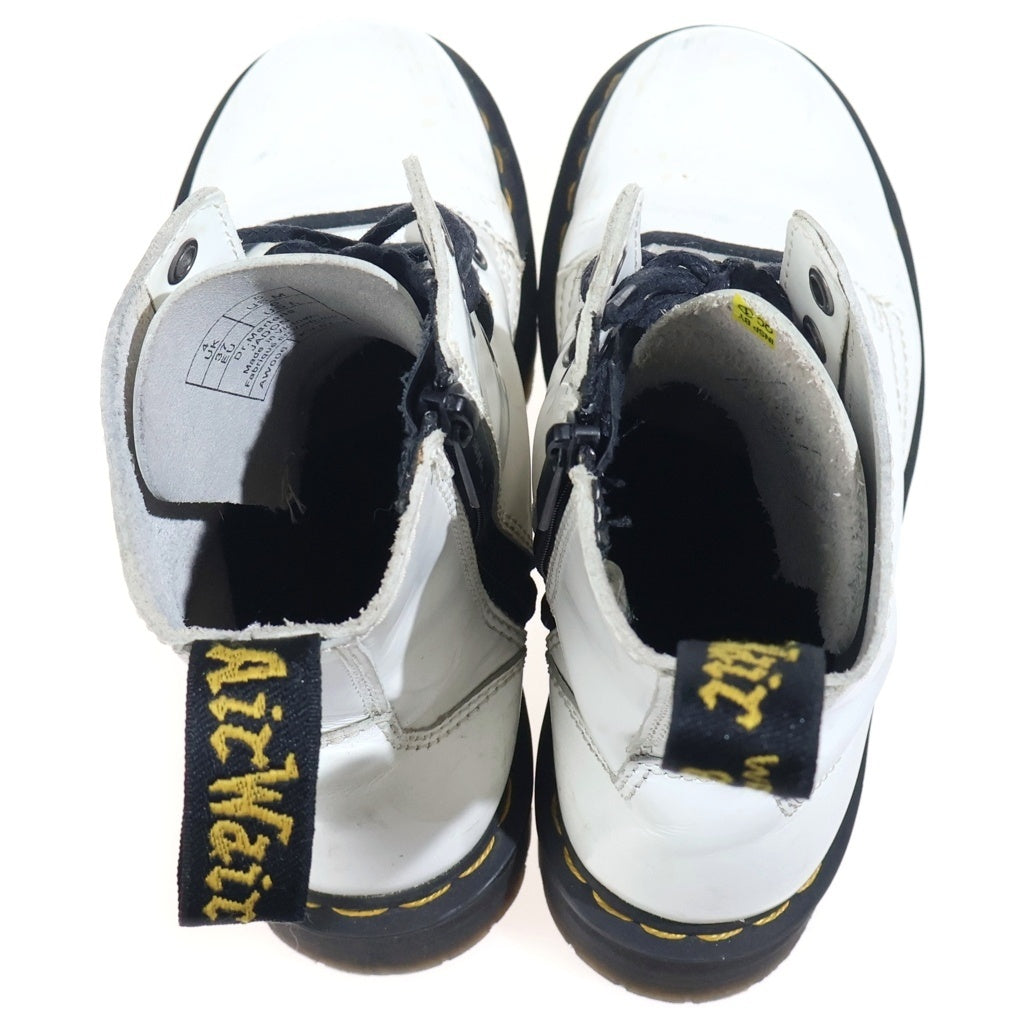Dr.Martens(ドクターマーチン) 8ホール レザー レースアップ ショートブーツ ホワイト レディース