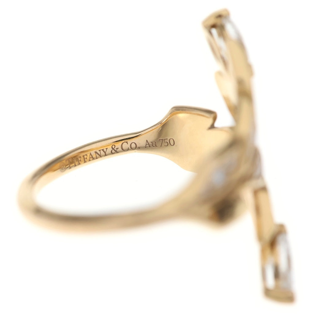TIFFANY & Co.(ティファニー) ヴィクトリア ヴァイン バイパス ダイヤ リング 指輪 K18PG