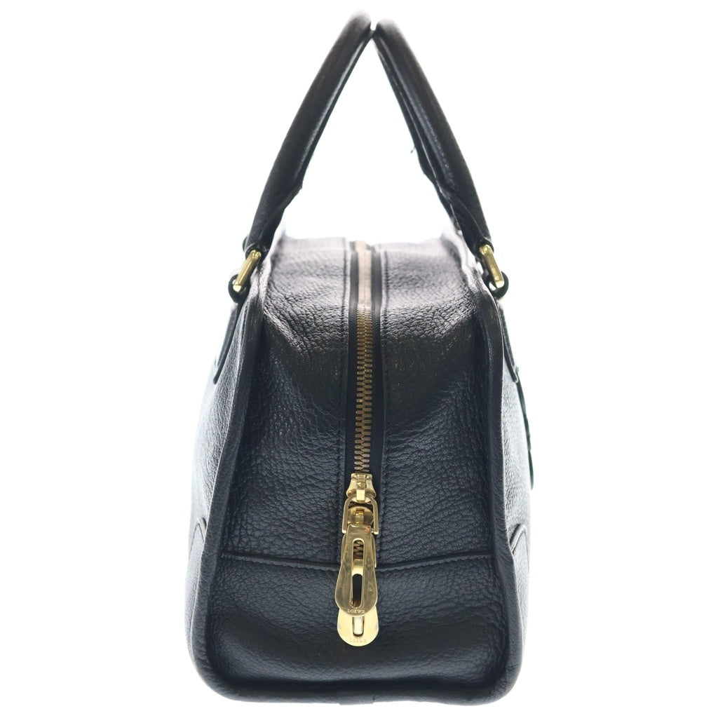 LOEWE(ロエベ) アマソナ28 アナグラムロゴ レザー ハンドバッグ ゴールド金具 ブラック 箱/袋 レディース