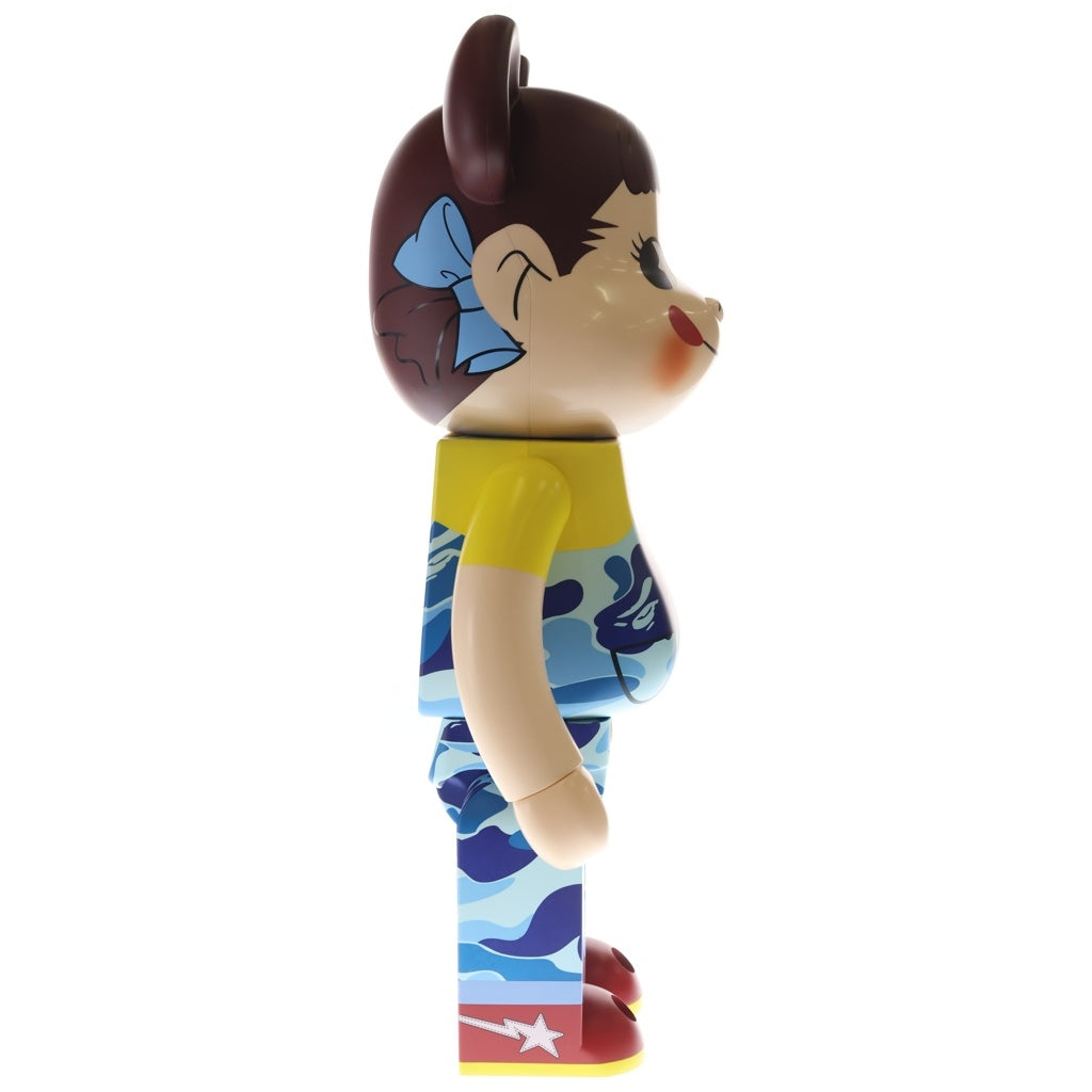 BE@RBRICK(ベアブリック) ×BAPE ×FUJIYA ABC CAMO PEKO BLUEべイプ 不二家 ペコちゃん カモ柄 ベアブリック 1000% フィギュア ブルー 箱