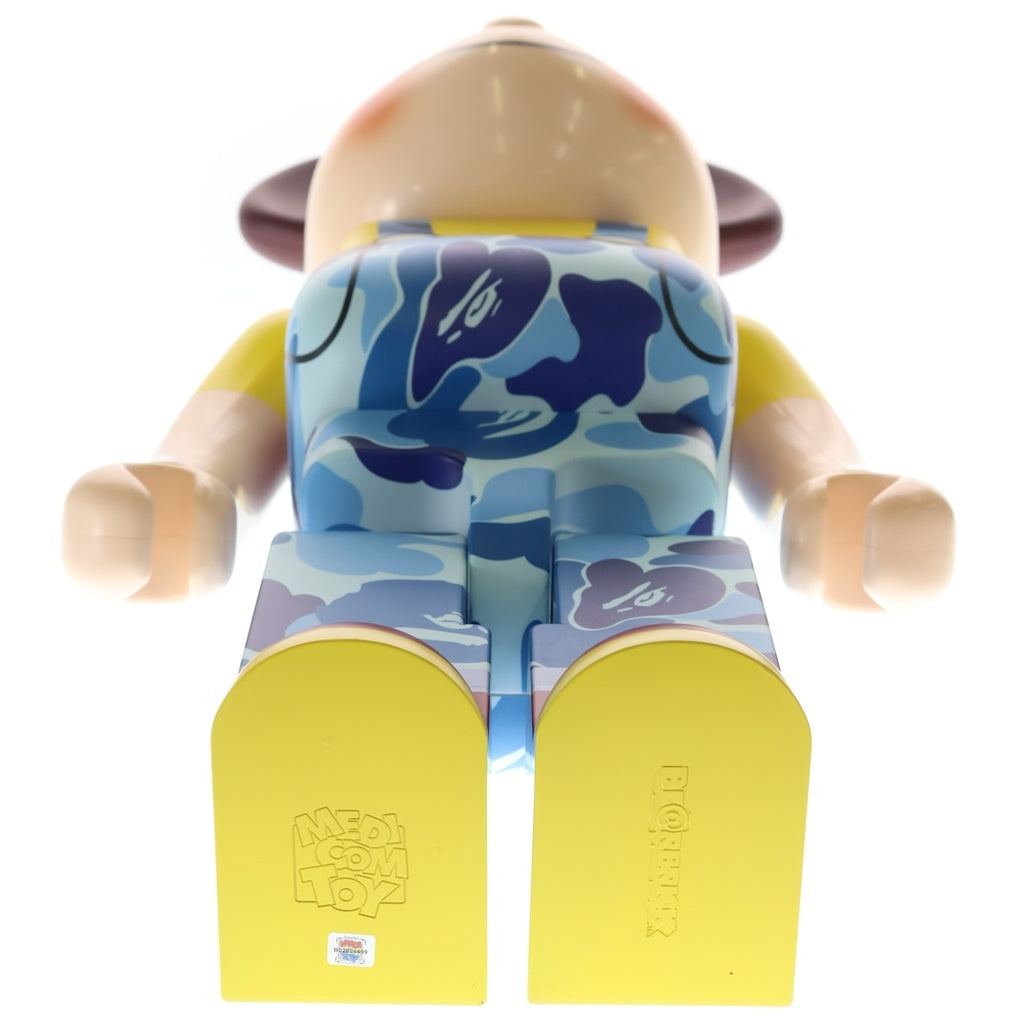 BE@RBRICK(ベアブリック) ×BAPE ×FUJIYA ABC CAMO PEKO BLUEべイプ 不二家 ペコちゃん カモ柄 ベアブリック 1000% フィギュア ブルー 箱