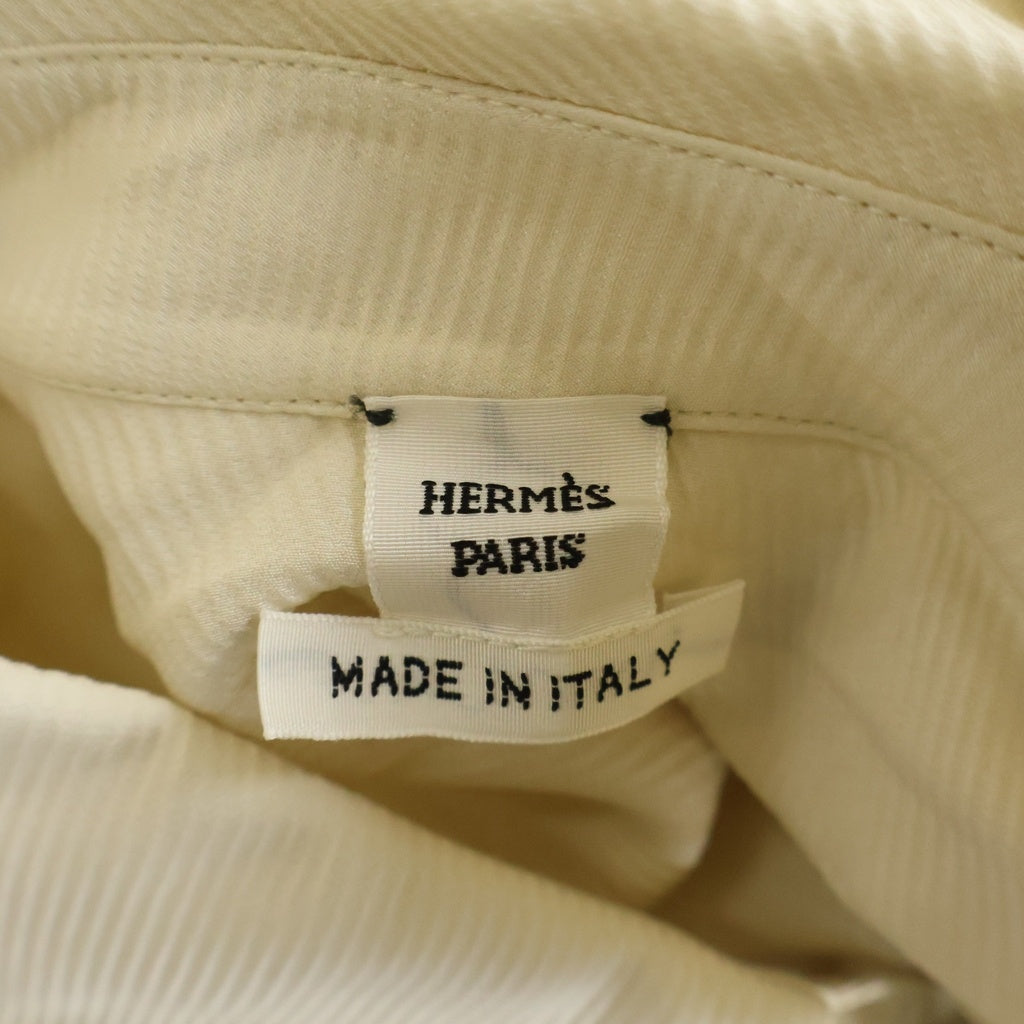 HERMES(エルメス) ■エルメス シャツドレス 36 ホワイト H6E0521DA レディース