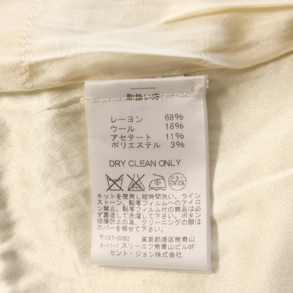 St. John(セントジョン) ジャケット ラインストーン ホワイト #6 レディース