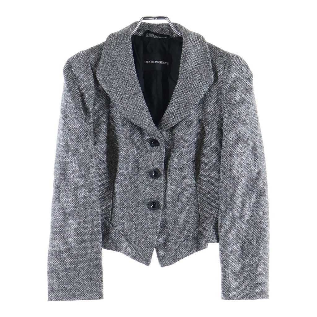 EMPORIO ARMANI(エンポリオアルマーニ) ツイード ジャケット グレー #40 レディース