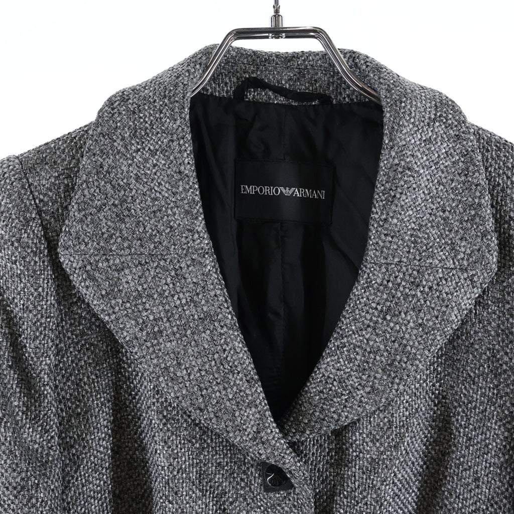 EMPORIO ARMANI(エンポリオアルマーニ) ツイード ジャケット グレー #40 レディース