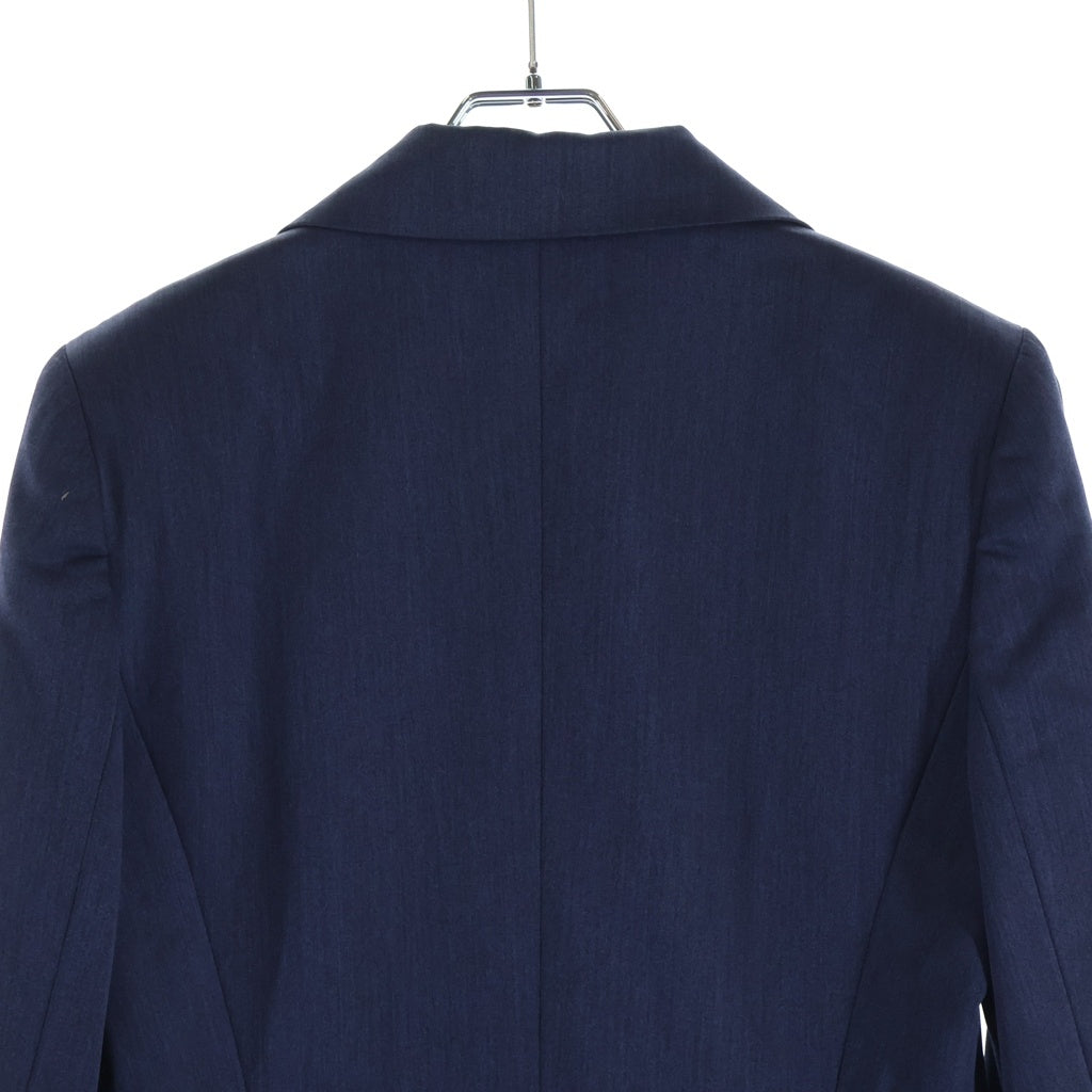 Christian Dior(クリスチャンディオール) ■シルク混ウール1Bテーラードジャケット ネイビー #M レディース
