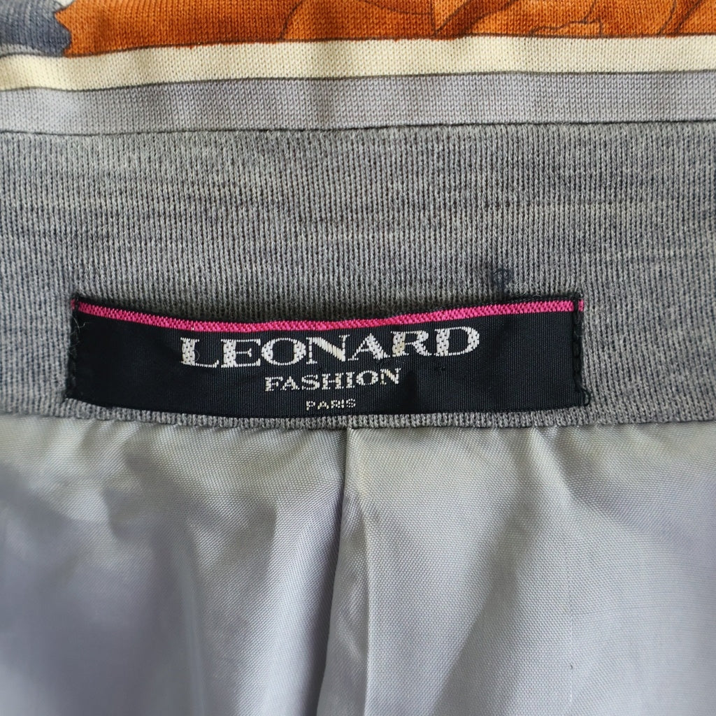 LEONARD(レオナール) ■切り替えデザインウールジャケット グレー #9AR レディース