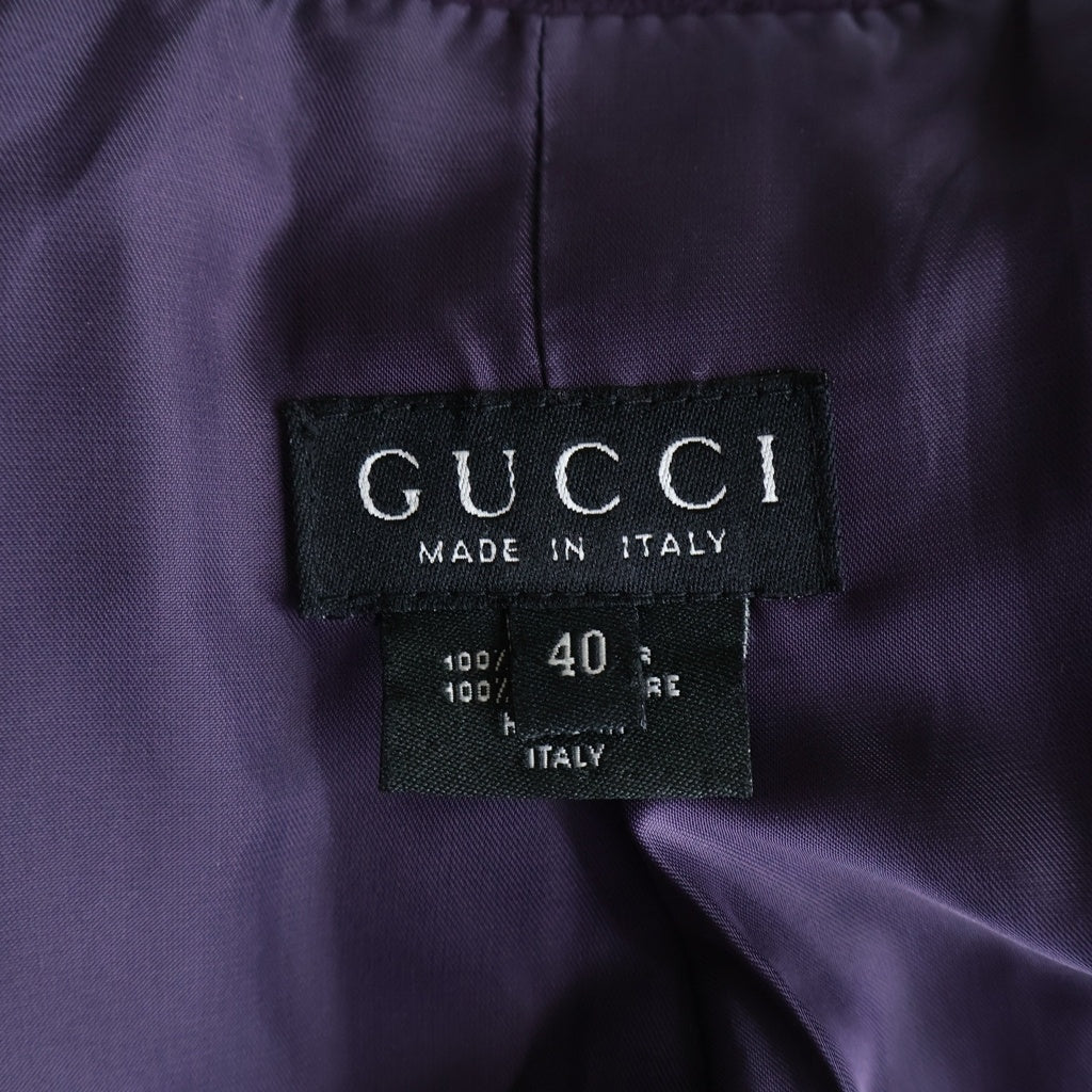 GUCCI(グッチ) ■カシミヤ GGボタン 4ポケットジャケット パープル #40 レディース