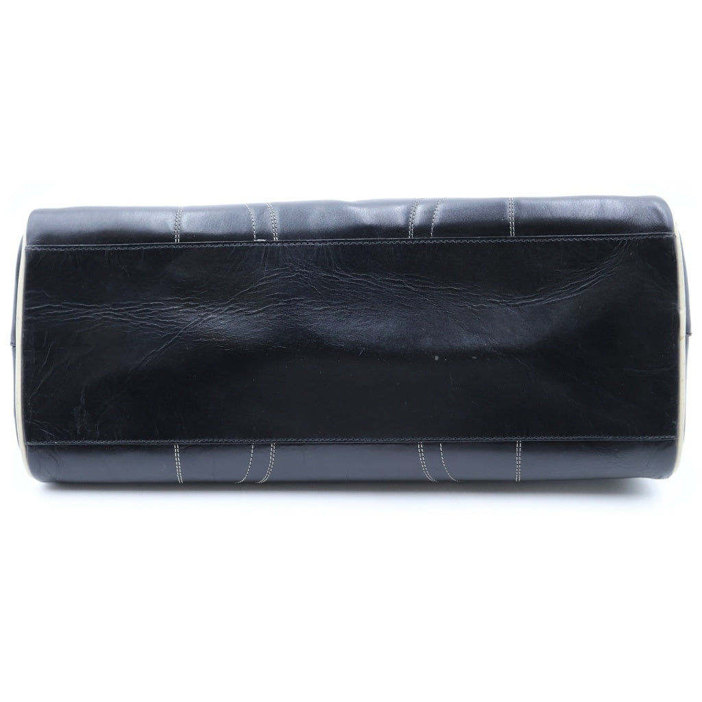 PRADA(プラダ) ボウリングバッグ ブラック レザー レディース