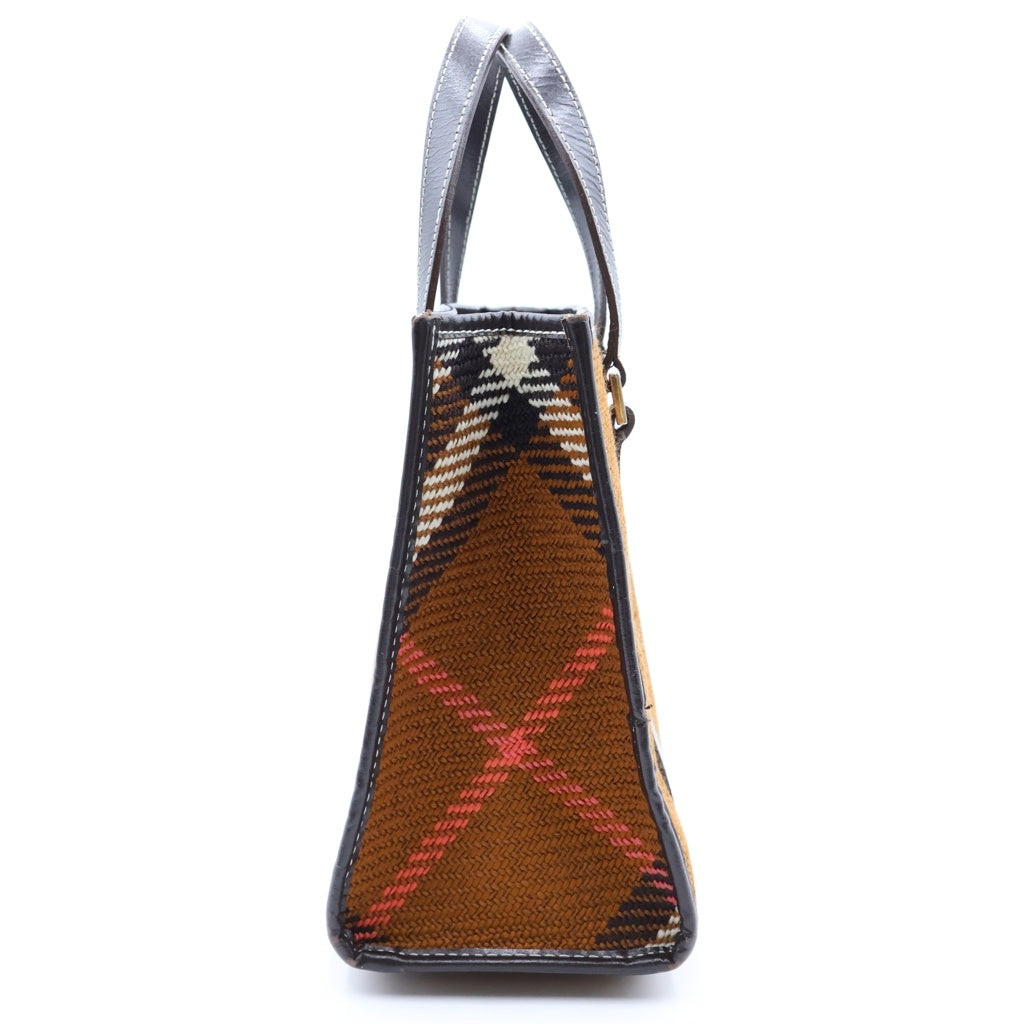 BURBERRY BLUE LABEL(バーバリーブルーレーベル) チェック ハンドバッグ ブラウン レディース