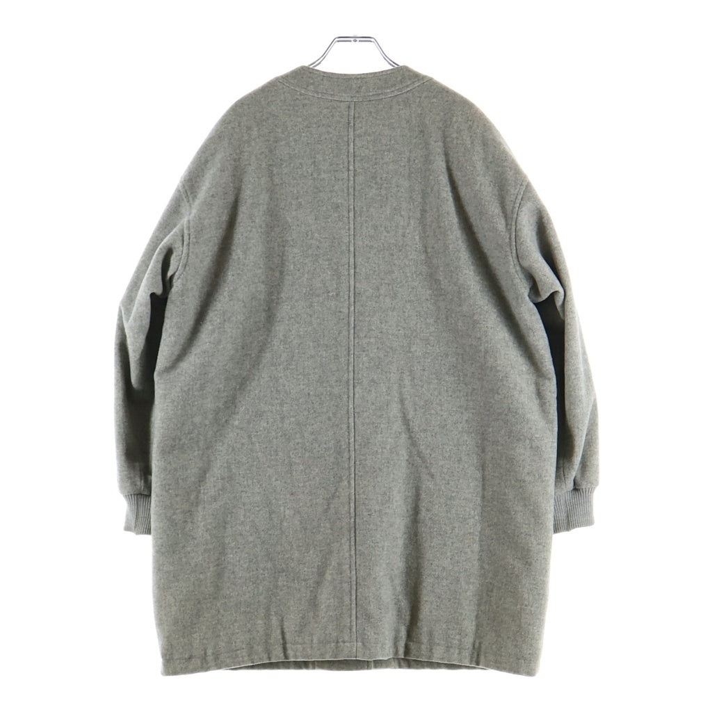Christian Dior(クリスチャンディオール) ■スポーツ ノーカラーウールジャケット グレー #M レディース