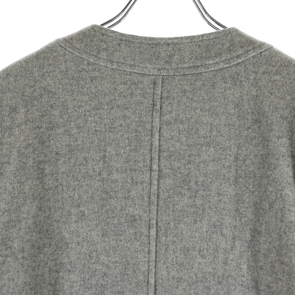 Christian Dior(クリスチャンディオール) ■スポーツ ノーカラーウールジャケット グレー #M レディース