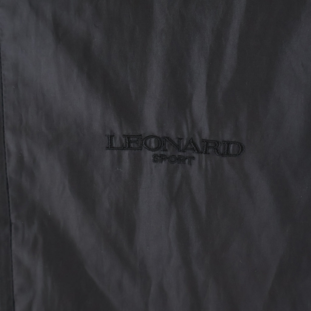 LEONARD(レオナール) スポーツ ロゴ刺繍ジップジャケット ブラック #38 レディース