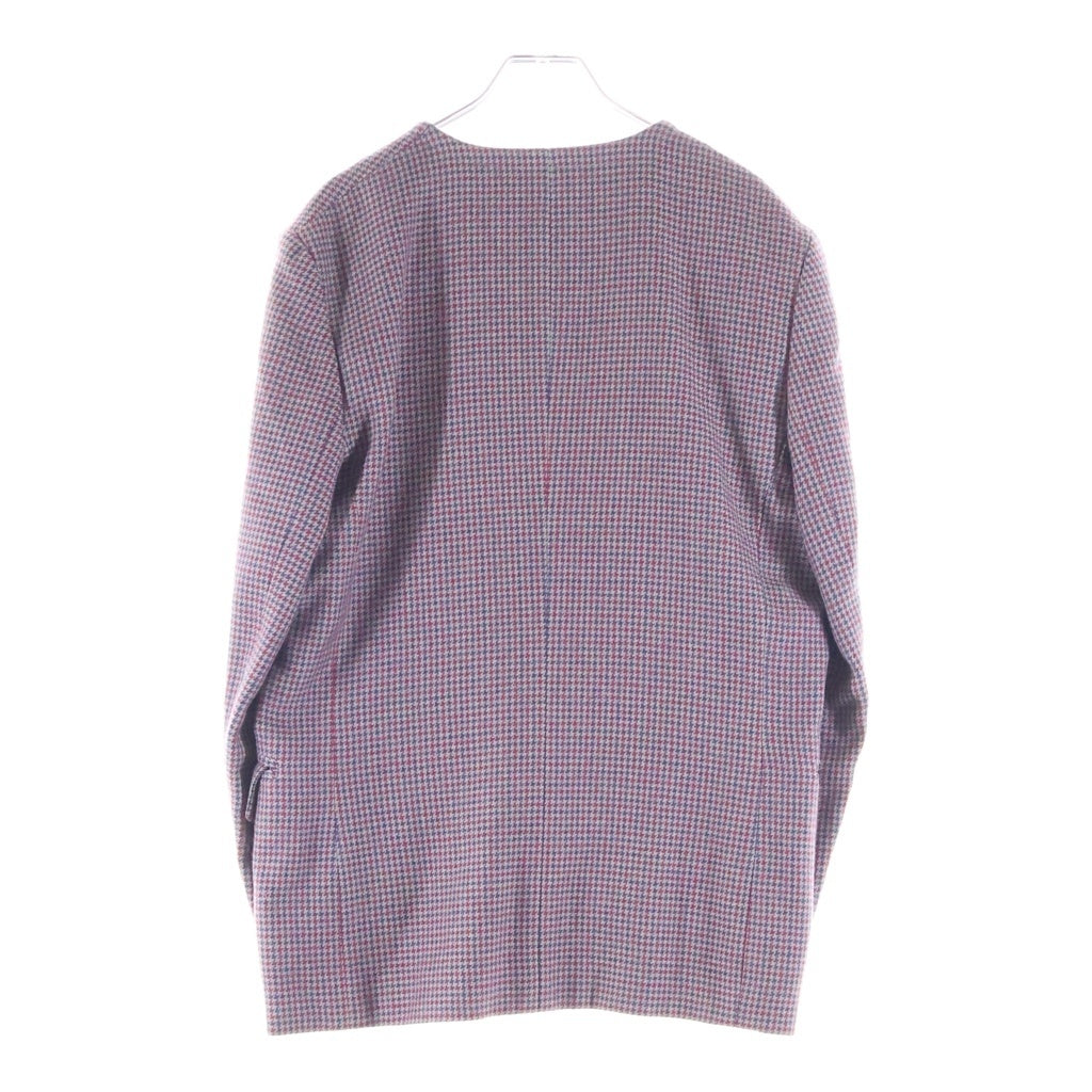 Christian Dior(クリスチャンディオール) スポーツ 千鳥柄ノーカラージャケット レッド #M レディース