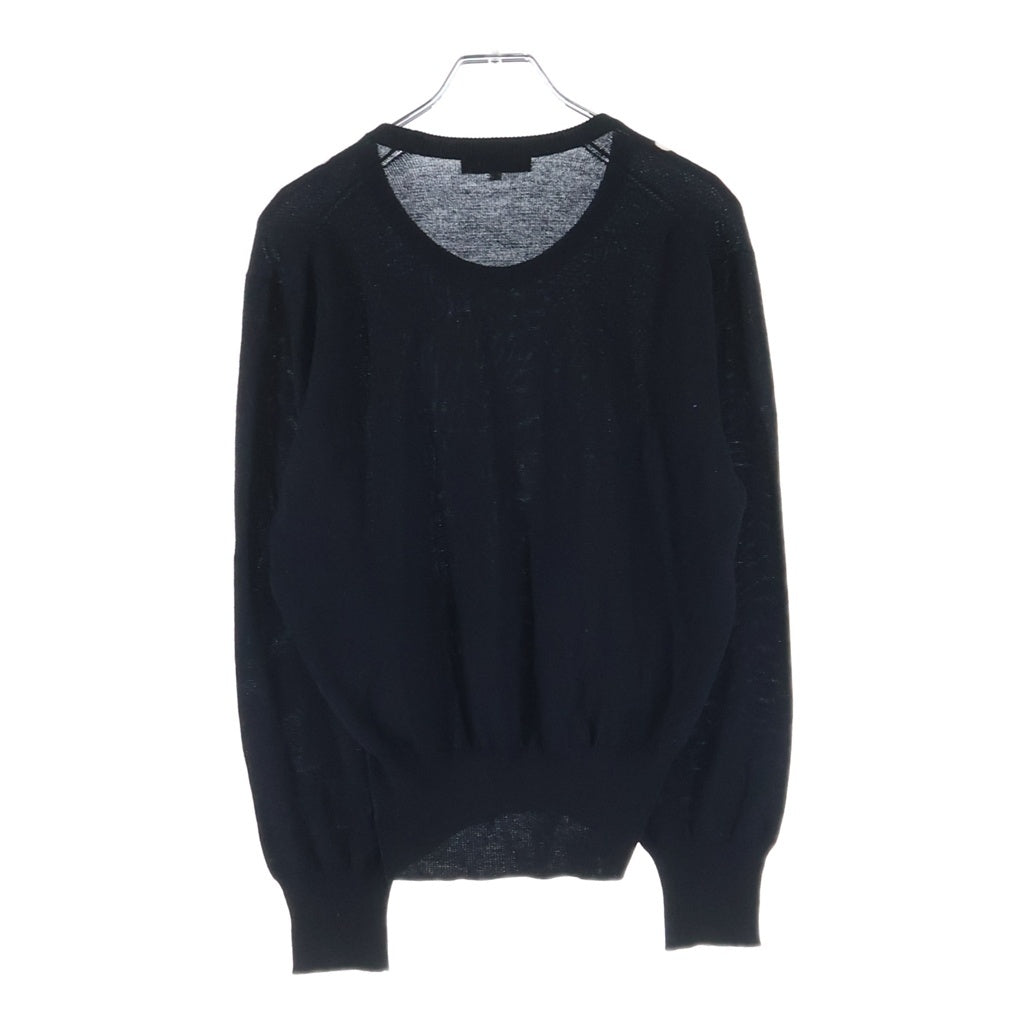 Christian Dior(クリスチャンディオール) ドット刺繍ニットセーター ブラック #M レディース