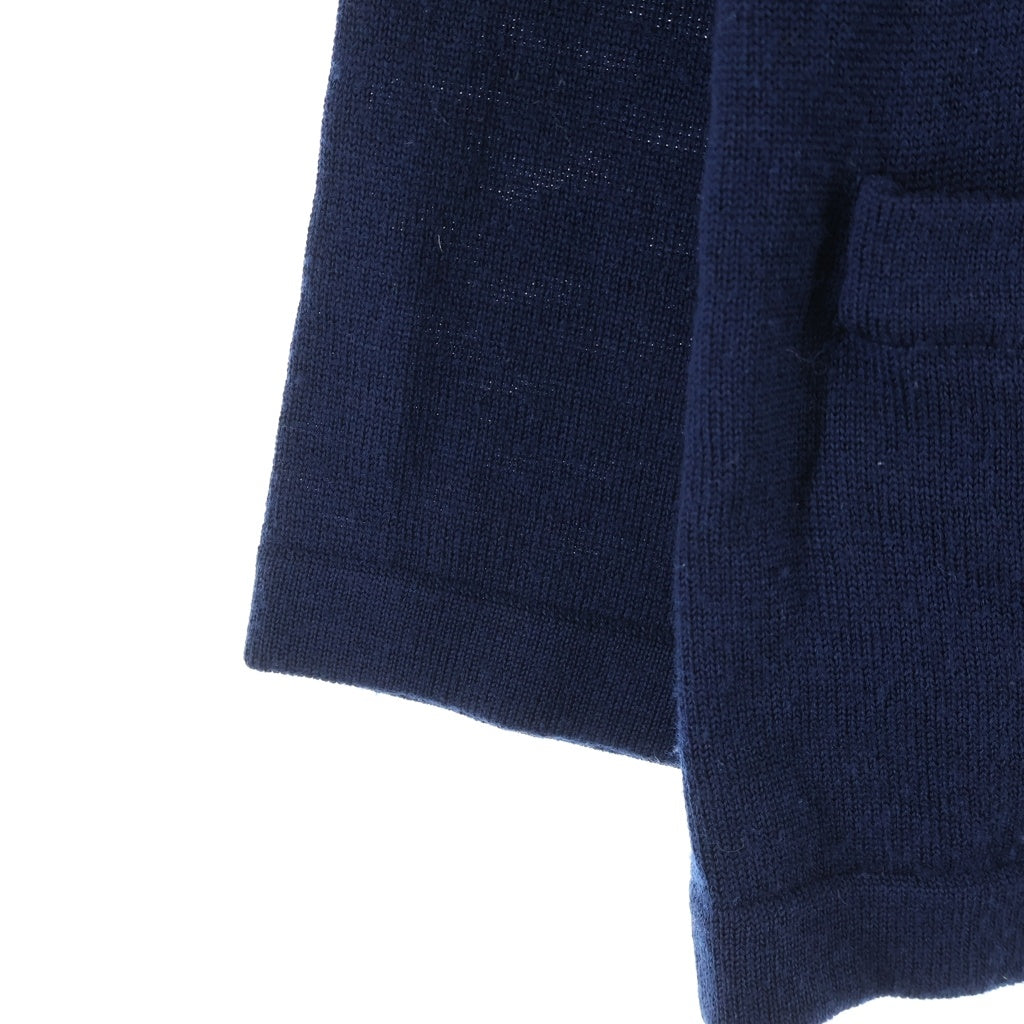Christian Dior(クリスチャンディオール) バックエンブレム刺繍ウールニットカーディガン ネイビー #M レディース