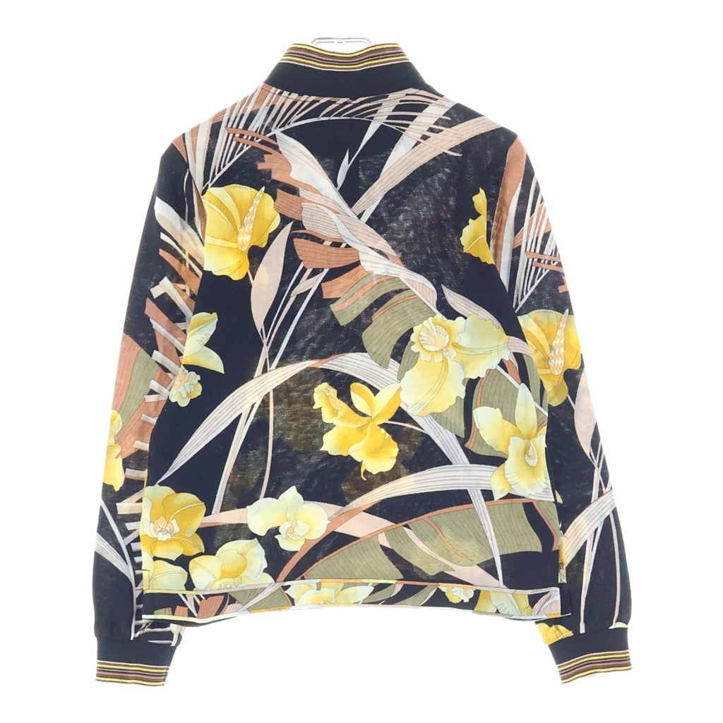 LEONARD(レオナール) スポーツ ハーフジップ花柄トップス ブラック #40 レディース