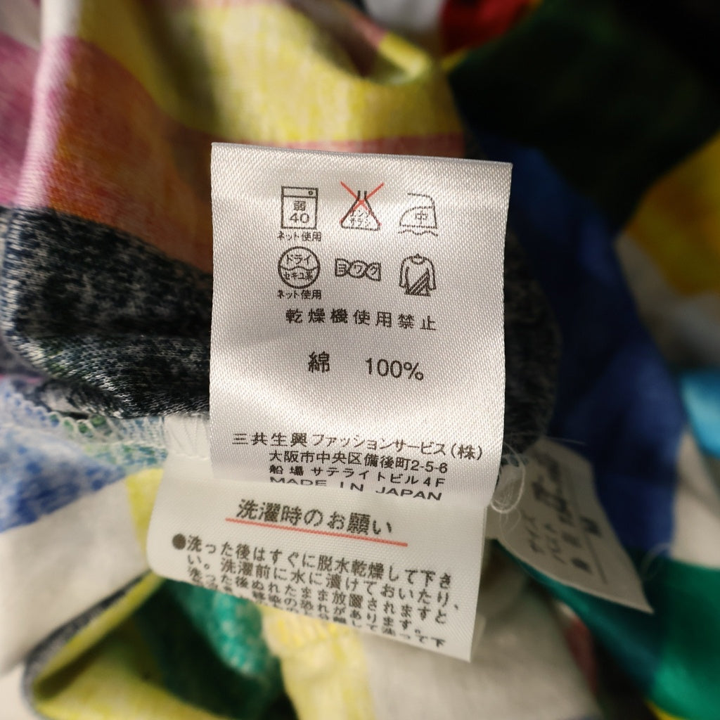 LEONARD(レオナール) マルチカラーパネル半袖トップス #M レディース
