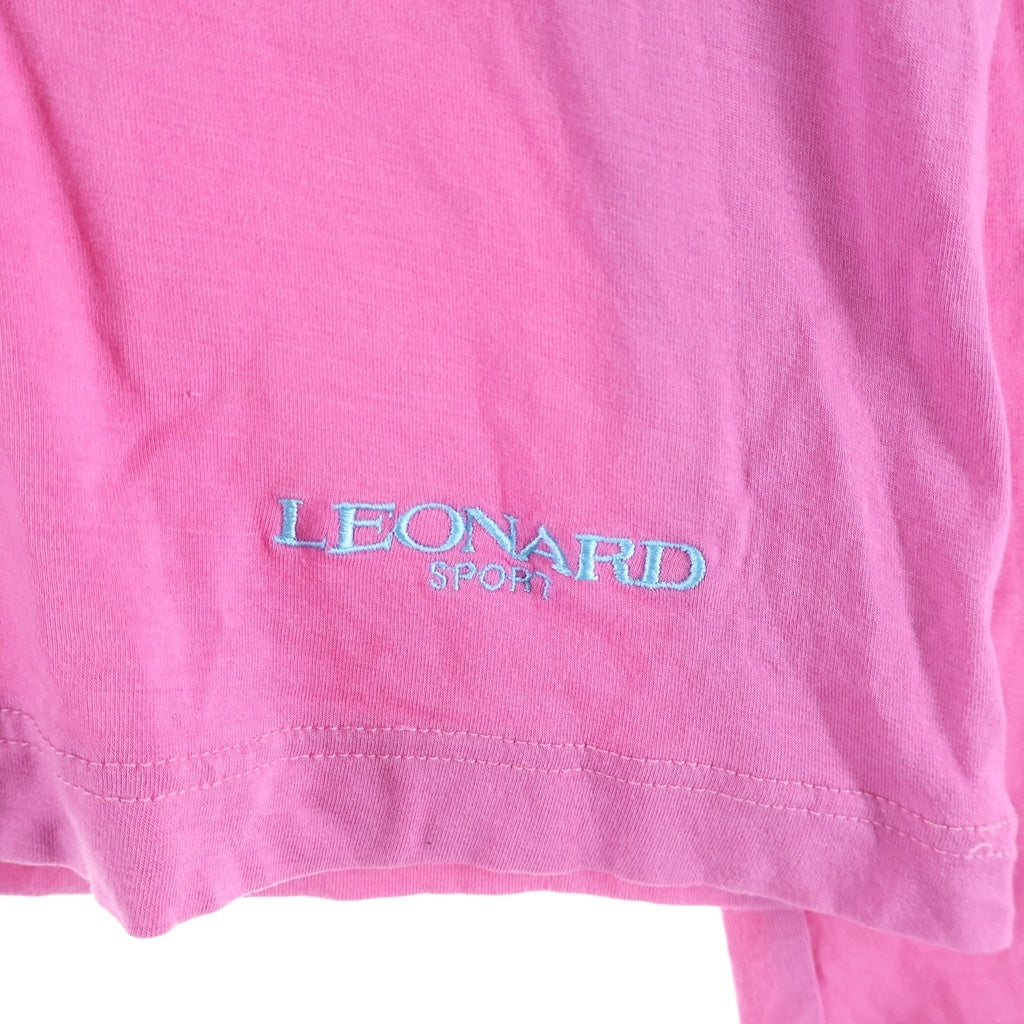 LEONARD(レオナール) ■スポーツ 花柄ハイネック 長袖トップス ピンク #40 レディース