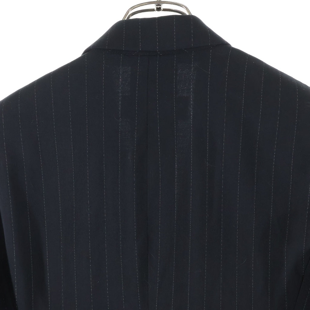 Max Mara(マックスマーラ) ピークドラペル ストライプ テーラードジャケット ブラック #38 レディース