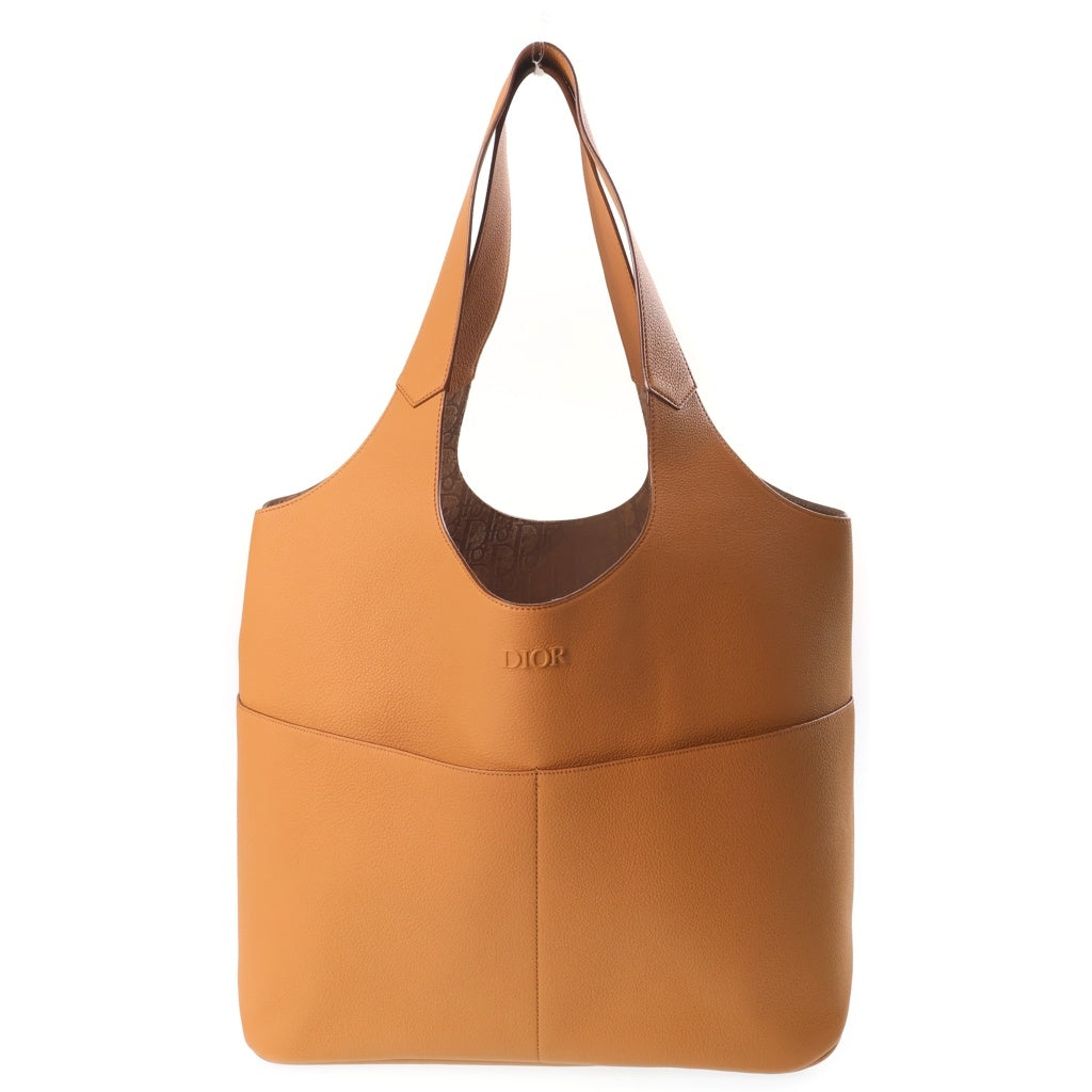 DIOR(ディオール) プリヴェ トートバッグ レザー ブラウン 1LLSH276KEC 01BO☆0285 レディース
