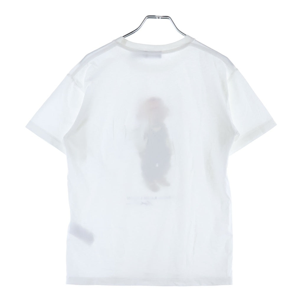 POLO RALPH LAUREN(ポロラルフローレン) ポロベアプリント クルーネック 半袖Tシャツ カットソー ホワイト レディース
