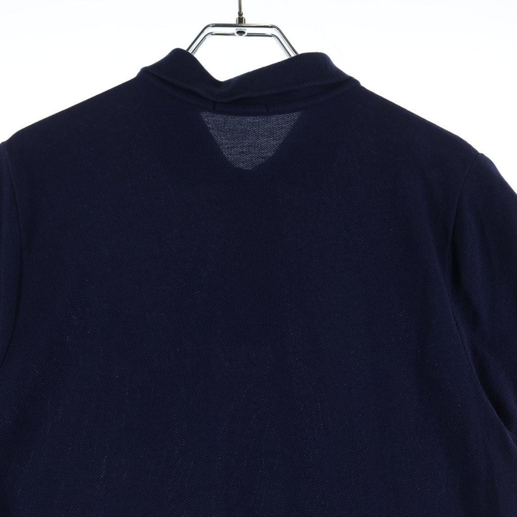POLO RALPH LAUREN(ポロラルフローレン) ワンポイントロゴ刺繍 半袖ポロシャツ ワンピース カットソー ネイビー レディース