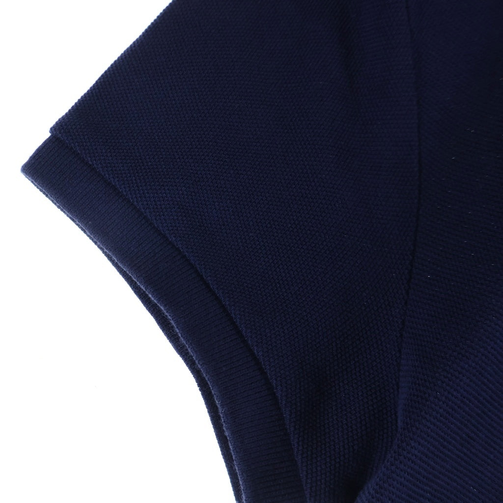 POLO RALPH LAUREN(ポロラルフローレン) ワンポイントロゴ刺繍 半袖ポロシャツ ワンピース カットソー ネイビー レディース