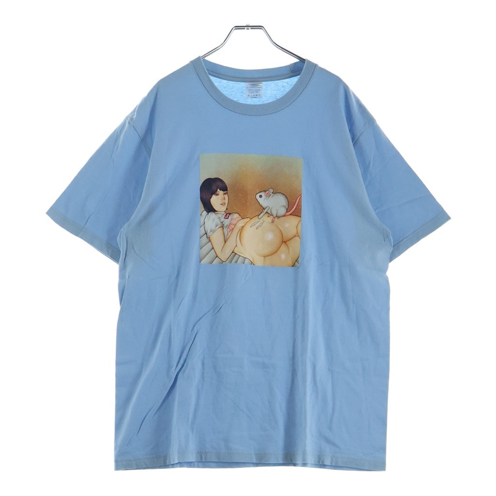 SUPREME(シュプリーム) 25SS Mouse Tee マウスグラフィッククルーネック半袖Tシャツ ライトブルー