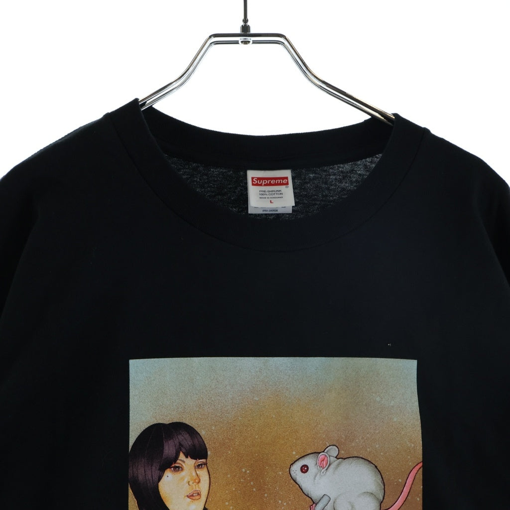 SUPREME(シュプリーム) 25SS Mouse Tee マウスグラフィッククルーネック半袖Tシャツ ブラック