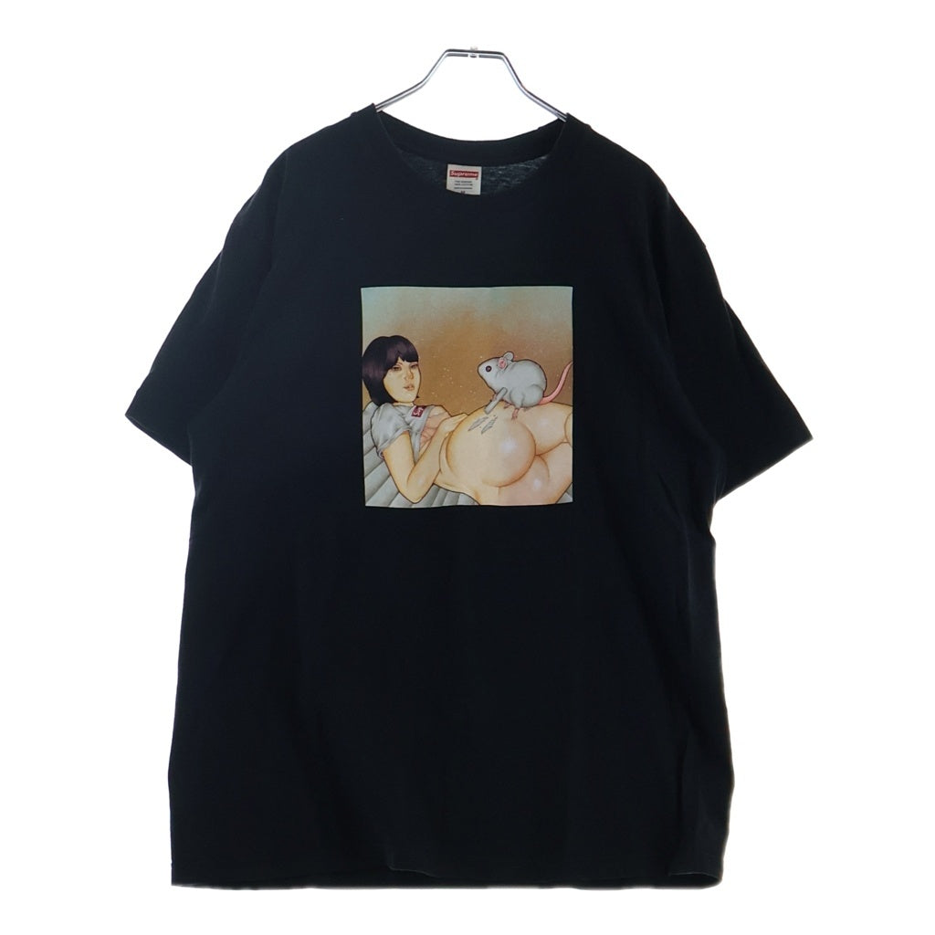 SUPREME(シュプリーム) 25SS Mouse Tee マウスグラフィッククルーネック半袖Tシャツ ブラック