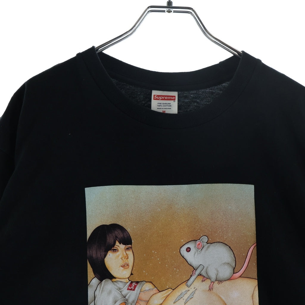 SUPREME(シュプリーム) 25SS Mouse Tee マウスグラフィッククルーネック半袖Tシャツ ブラック