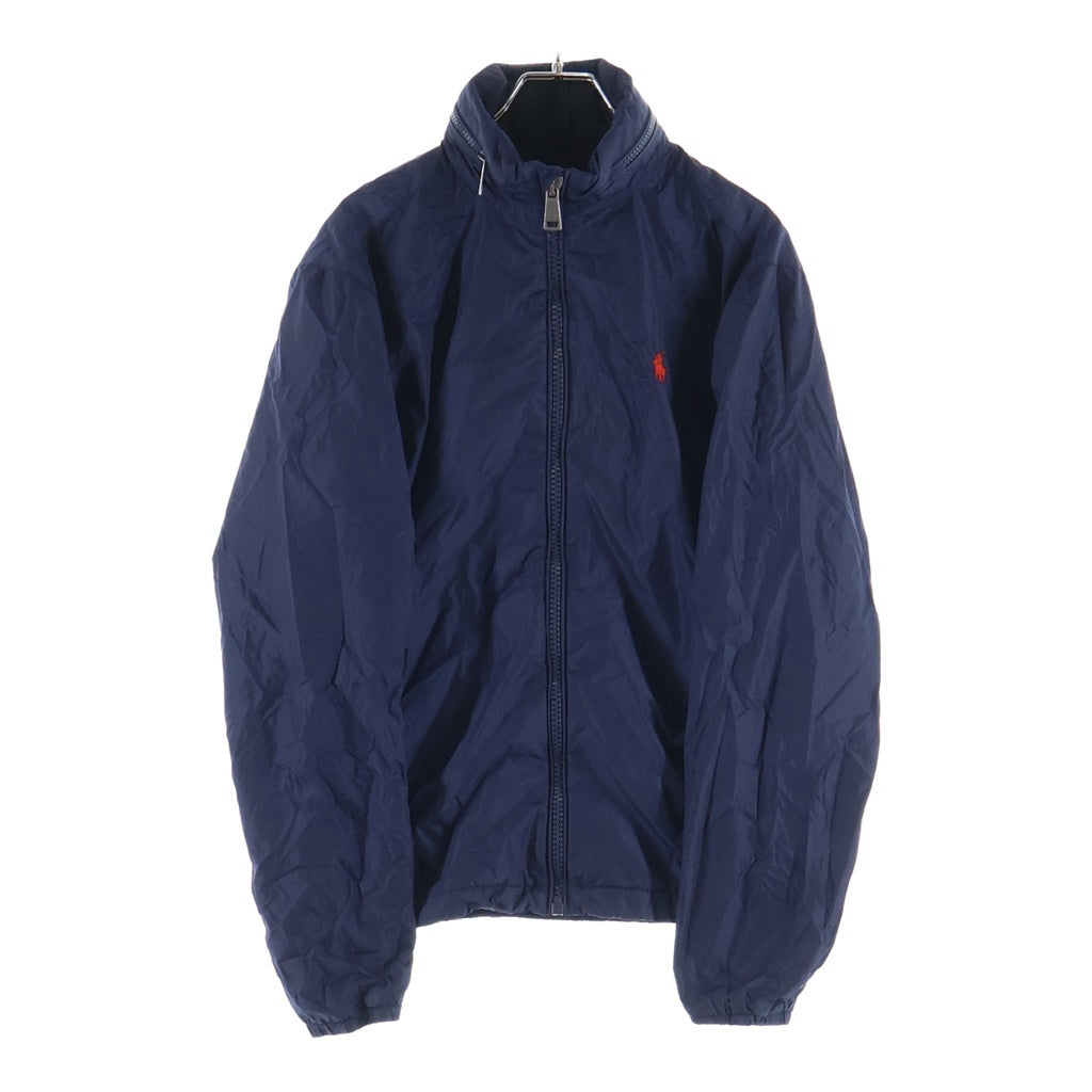 POLO RALPH LAUREN(ポロラルフローレン) フロントロゴ ジップアップ テクニカルナイロンジャケット ネイビー S#0200011806