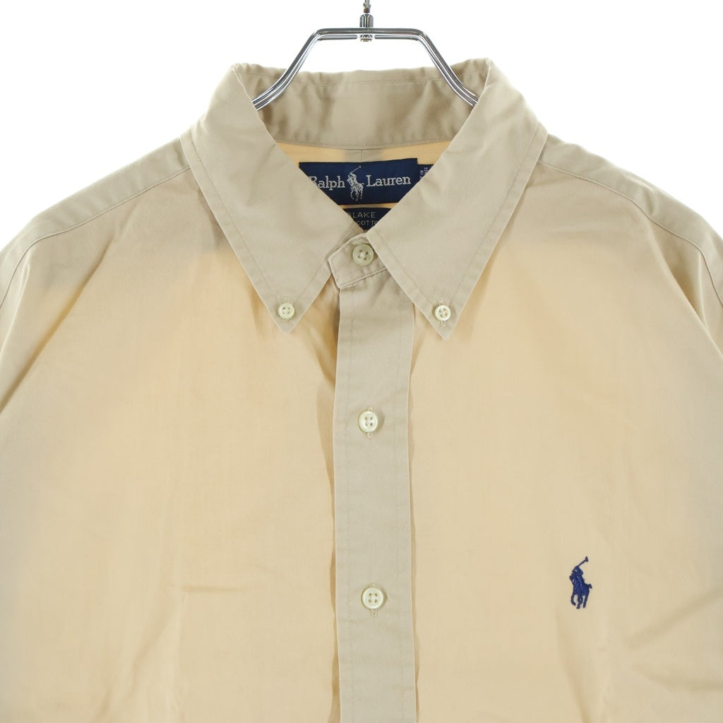 RALPH LAUREN(ラルフローレン) BLAKE ブレイク レギュラーカラー ロングスリーブ 長袖コットンシャツ ベージュ HS-RL-NM0611