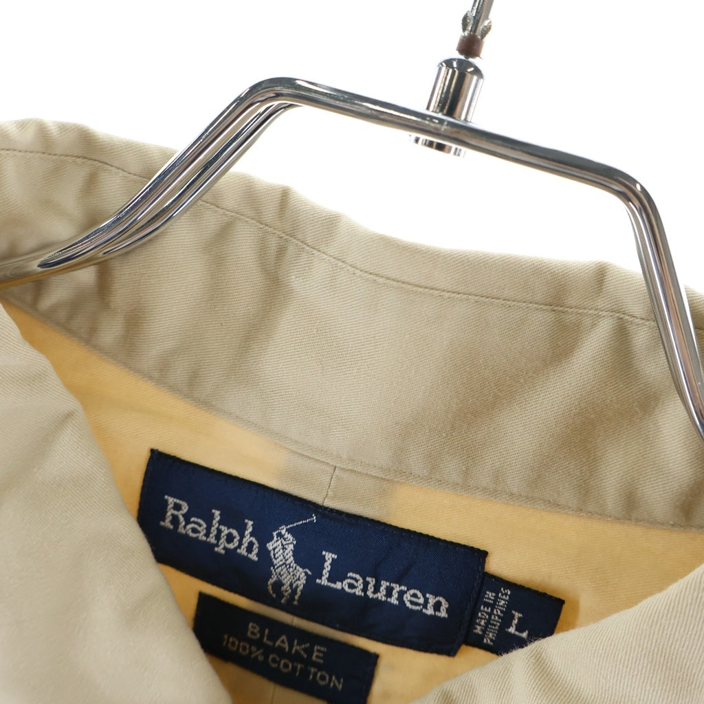 RALPH LAUREN(ラルフローレン) BLAKE ブレイク レギュラーカラー ロングスリーブ 長袖コットンシャツ ベージュ HS-RL-NM0611