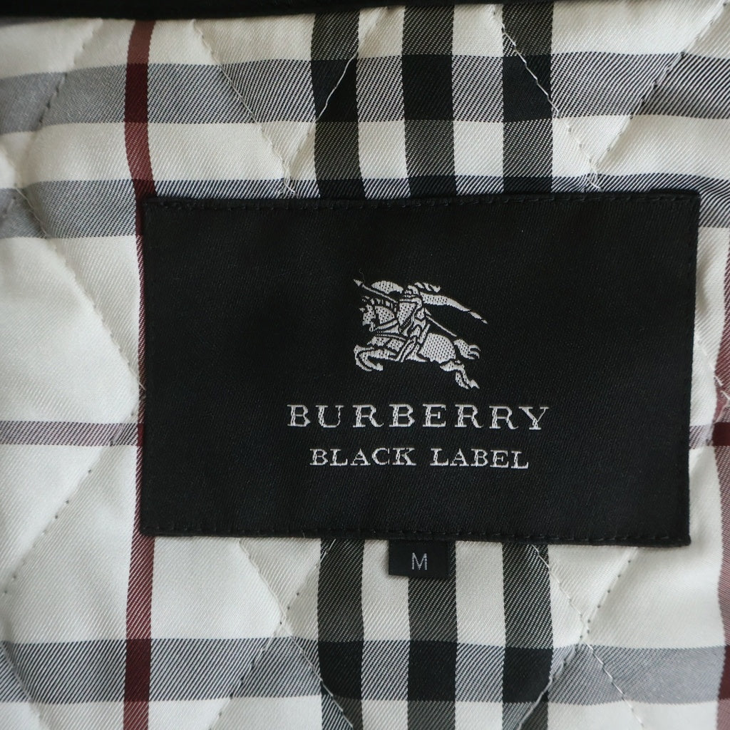 BURBERRY BLACK LABEL(バーバリー ブラックレーベル) グレンチェック総柄 ライナー付き トレンチコート グレー