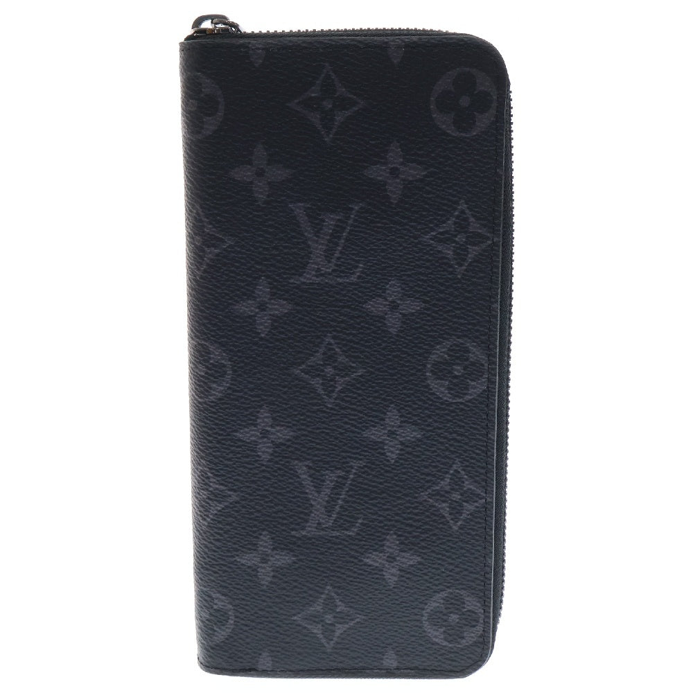 LOUIS VUITTON(ルイヴィトン) モノグラム エクリプス ジッピーウォレット ヴェルティカル ブラック レザー 長財布 M62295