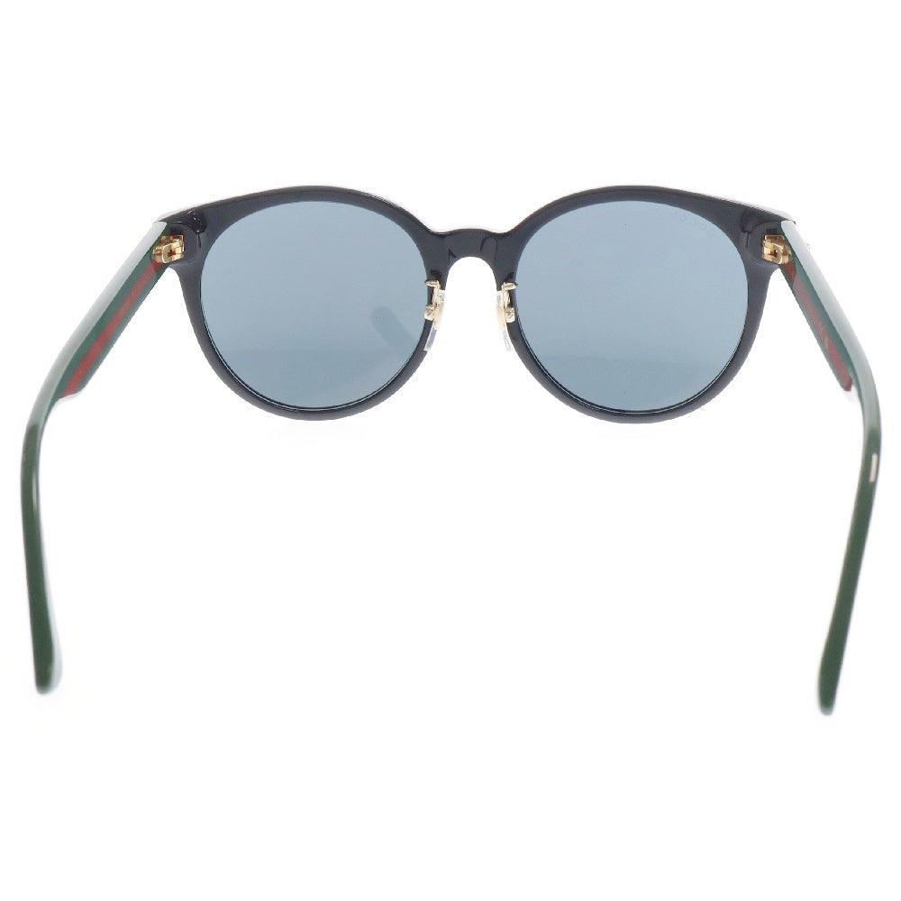 GUCCI(グッチ) シェリーライン サングラス ブラック×グリーン ウェリントン 55□20-145